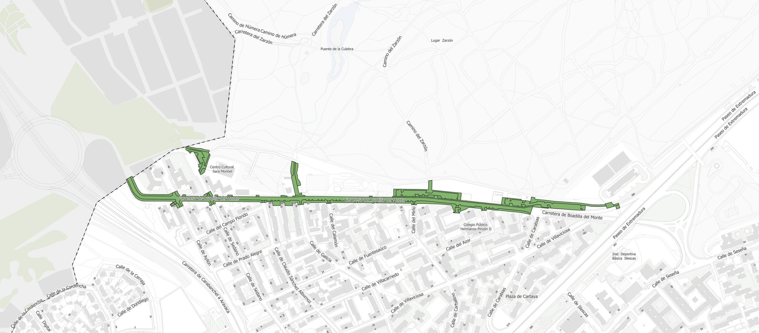 Ampliación de Carretera en Boadilla: Más Espacio para Peatones y Nuevas Zonas de Aparcamiento
