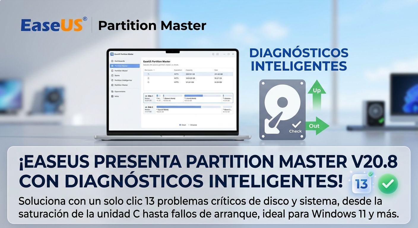 EaseUS actualiza Partition Master con diagnósticos automáticos de disco