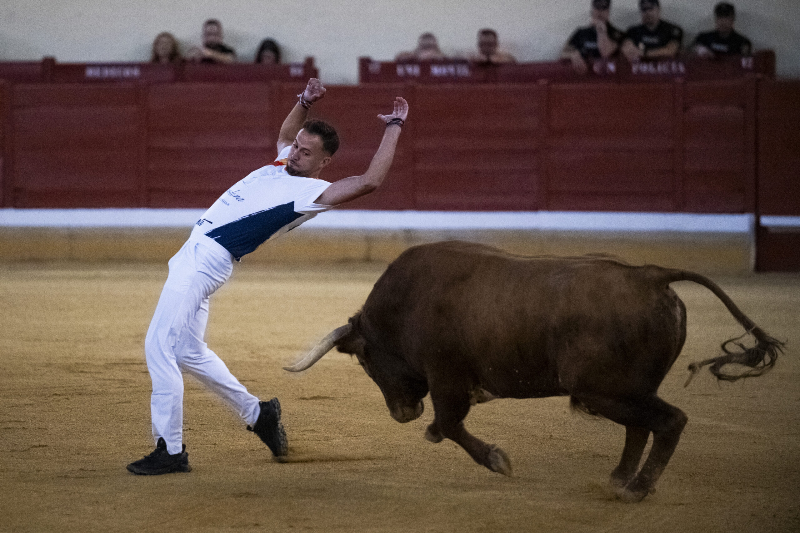 Inauguración de la Feria Taurina de Alcalá con emocionante concurso de recortes en la Plaza de Toros este jueves