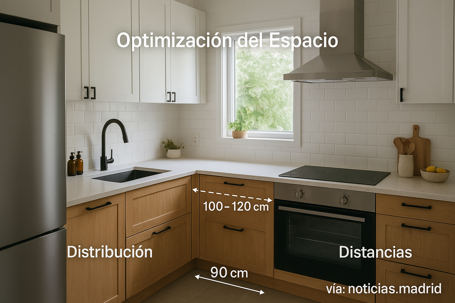 Optimización del Espacio en la Cocina: Distribución, Distancias y Selección de Muebles