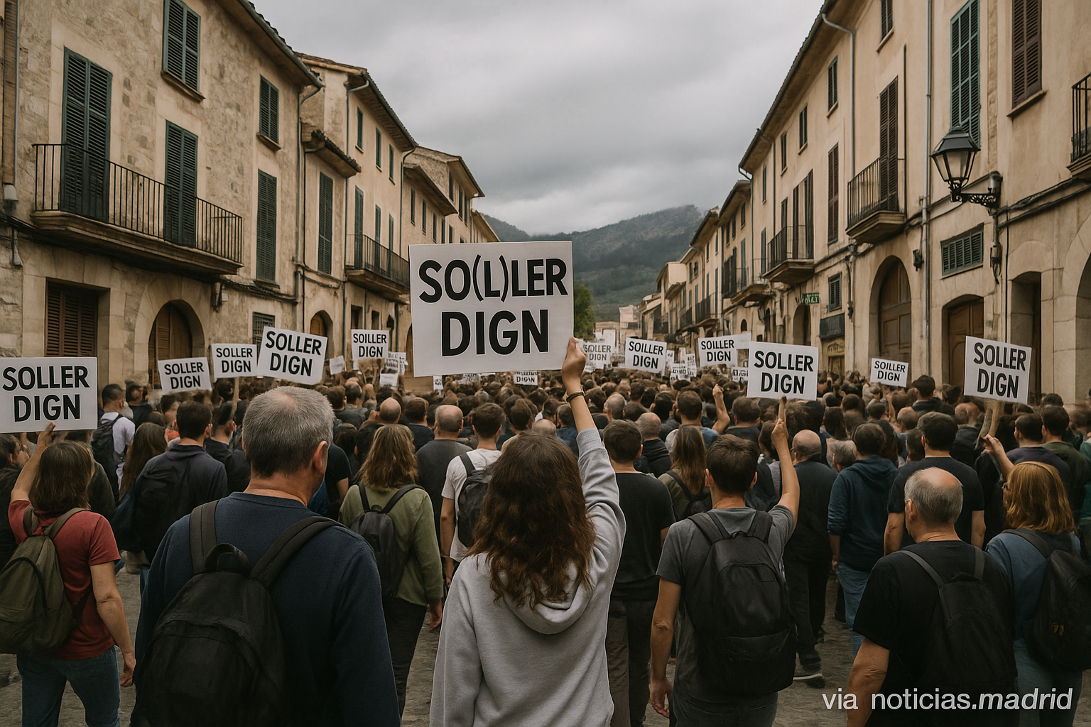 Protestas masivas en Sóller (Mallorca) contra el auge del turismo que desplaza a los residentes