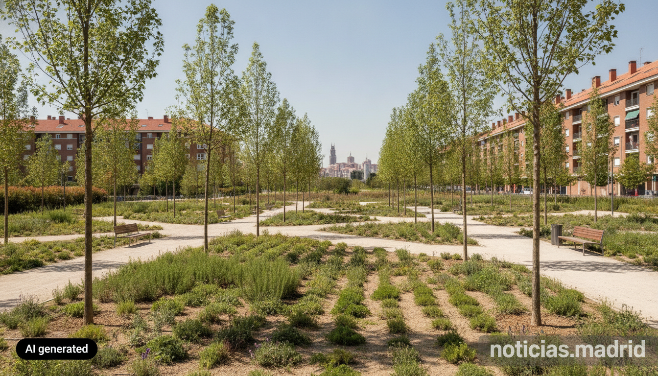 Arganzuela estrena una zona verde de 3.400 m²