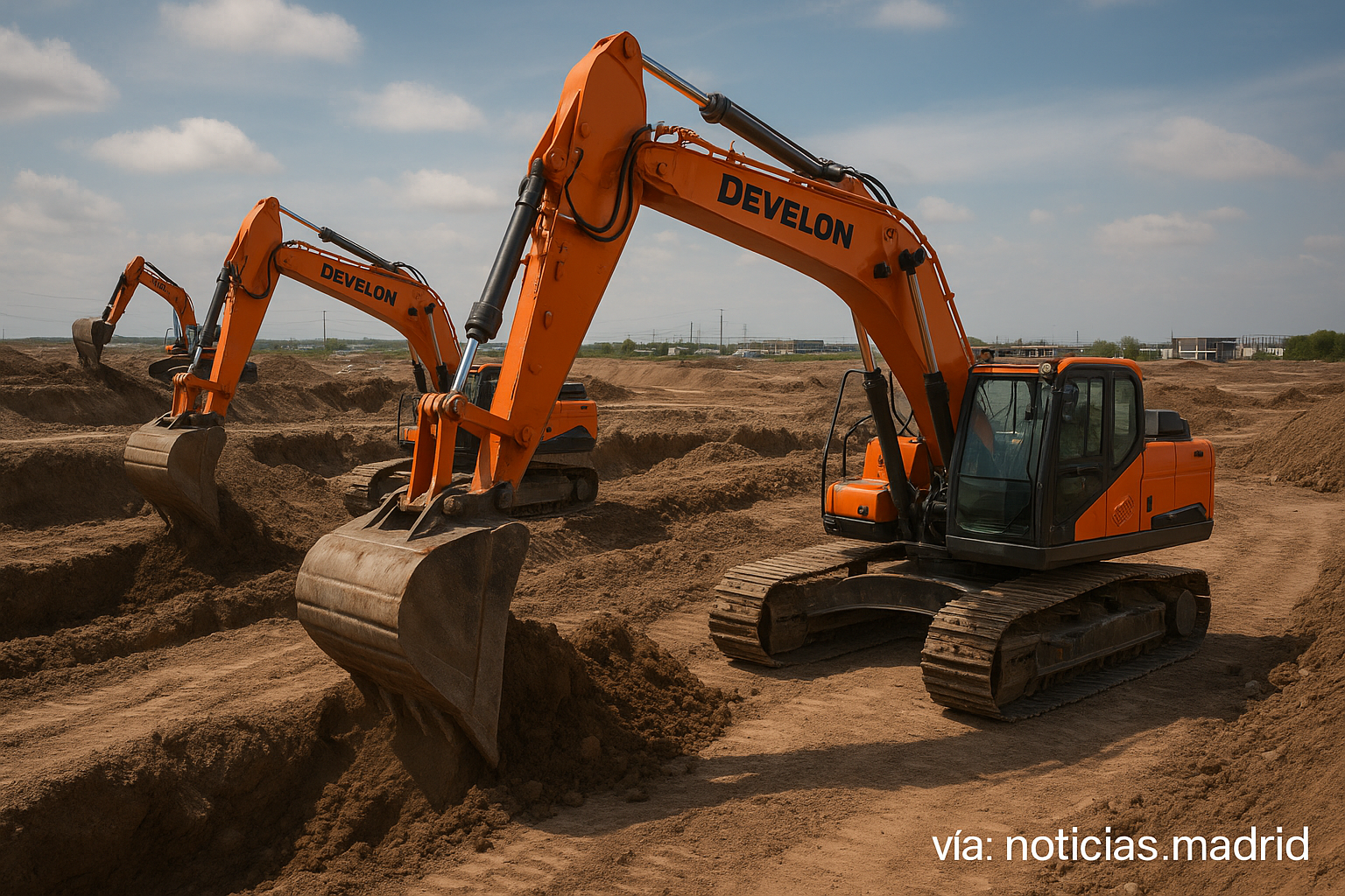 Creciente expansión de las excavadoras Develon en proyectos de construcción en México