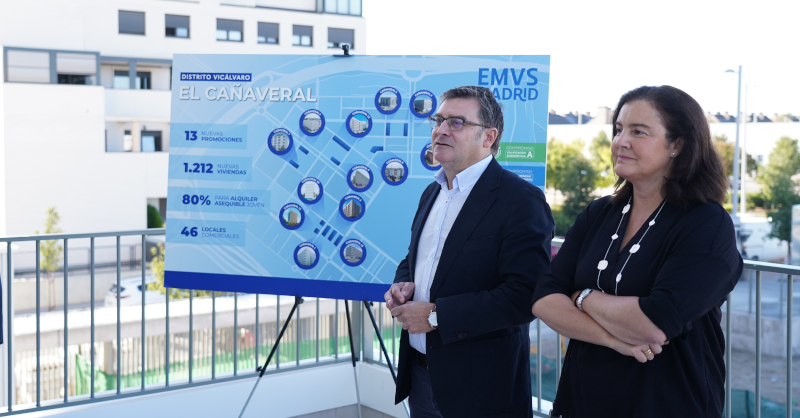 El Cañaveral recibe 45 nuevas viviendas de alquiler asequible de EMVS Madrid