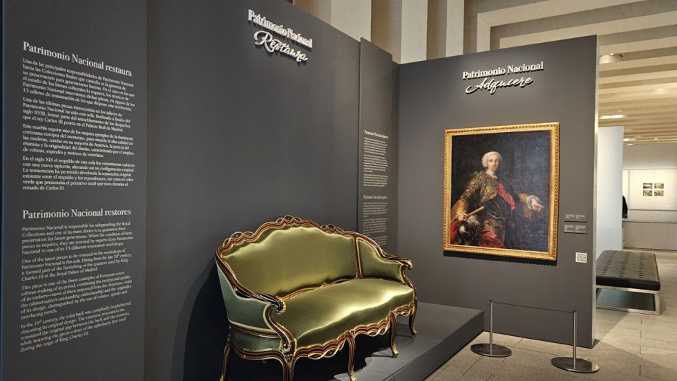 La Galería Presenta Reliquias Reales: Retrato de Carlos III y Sofá de su Despacho Bajo el Programa de Conservación Patrimonial