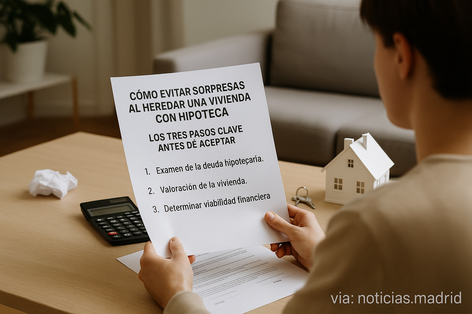 Cómo evitar sorpresas al heredar una vivienda con hipoteca: los tres pasos clave antes de aceptar