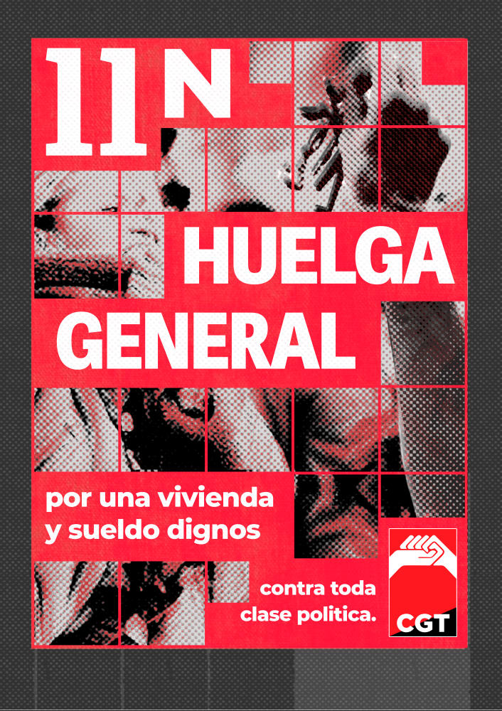 Convocatoria de Huelga General para el 11 de Noviembre Anunciada por CGT Zona Sur