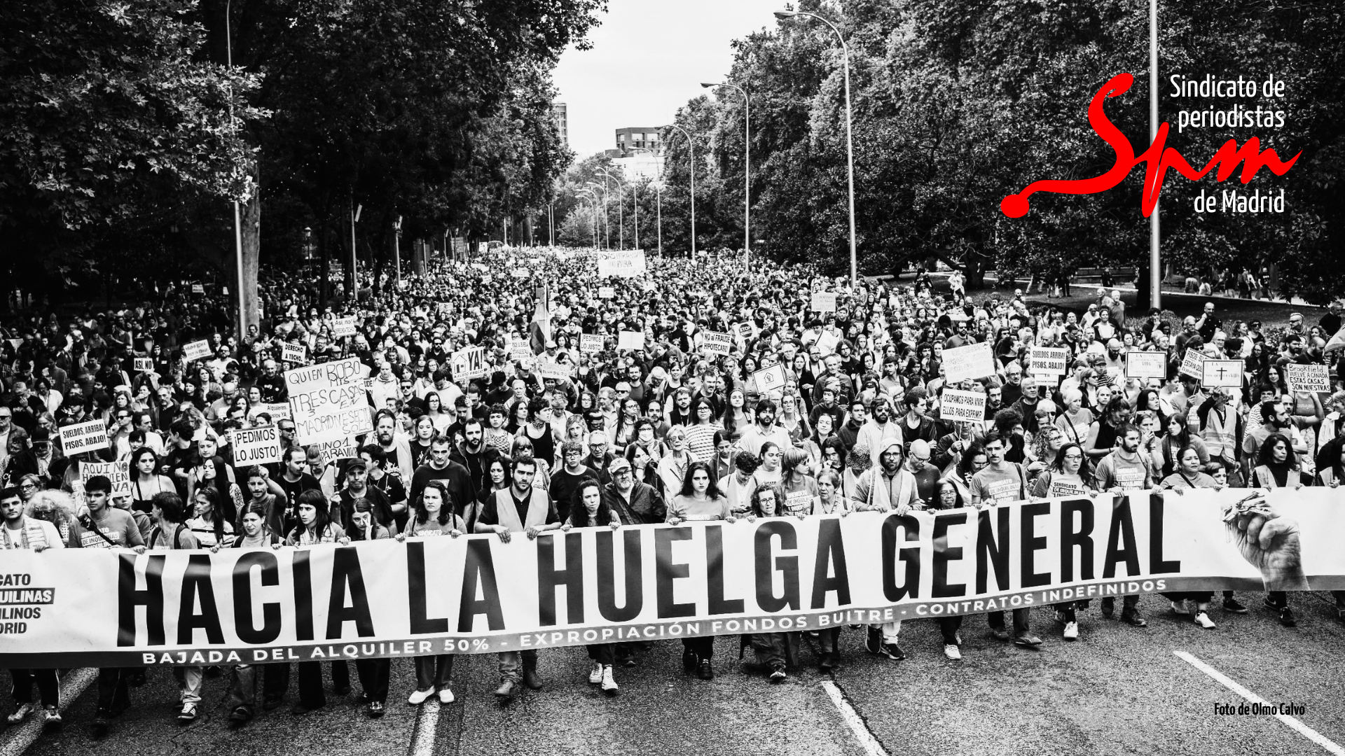 El Sindicato de Periodistas de Madrid Apoya Huelga General del 11 de Noviembre en Defensa de la Vivienda