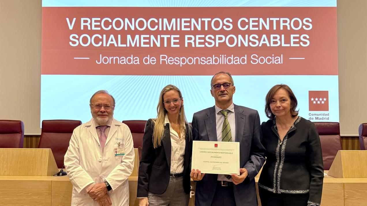 Reconocimiento al Hospital Público del Henares por su Excelencia en Responsabilidad Sociosanitaria 1 Reconocimiento al Hospital Público del Henares por su Excelencia en Responsabilidad Sociosanitaria