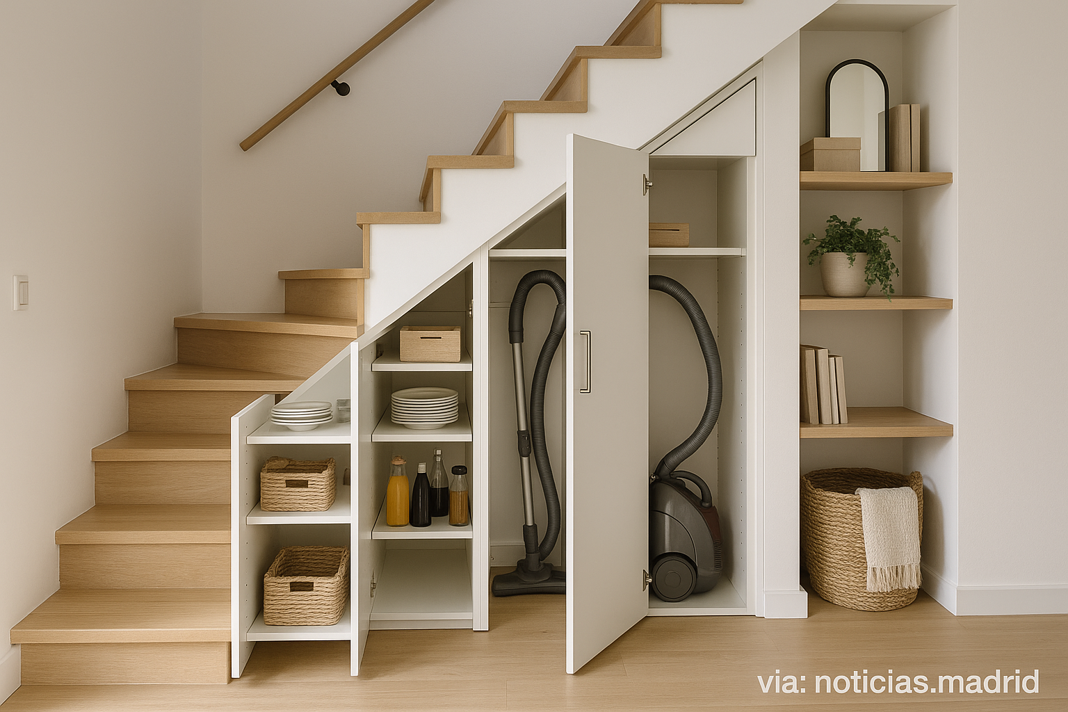 Soluciones Innovadoras para Aprovechar al Máximo el Hueco de la Escalera 1 Soluciones Innovadoras para Aprovechar al Máximo el Hueco de la Escalera